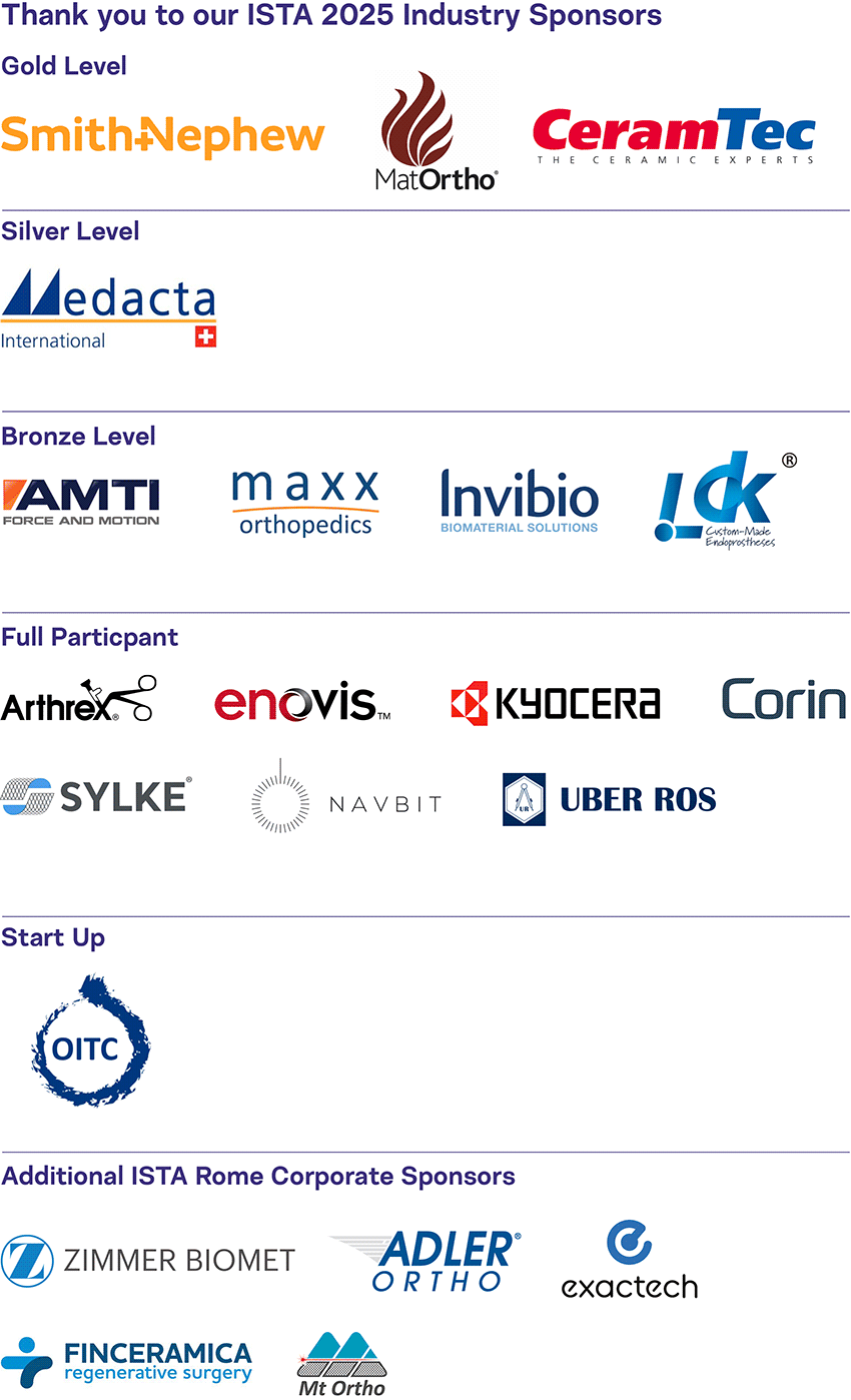 ISTA Sponsor logos 2025 ISTA Sponsor logos 2025